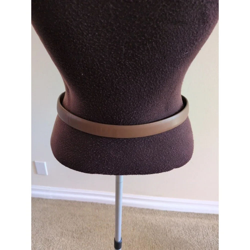 Vintage Land's End USA Brown Genuine Leather Belt Ladies Size 32